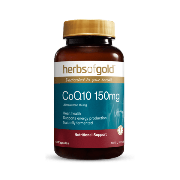 Coq10 150mg 60 capsules - Herbs of Gold