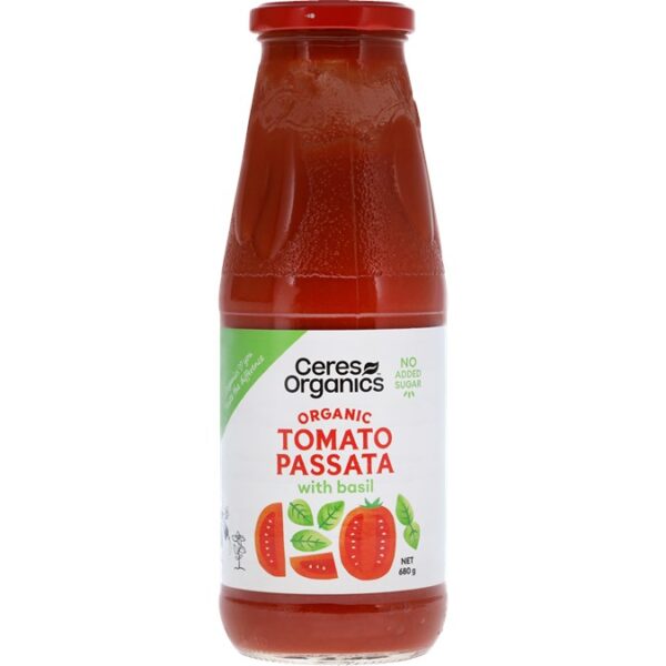 Tomato passata with basil 680g - Ceres organics