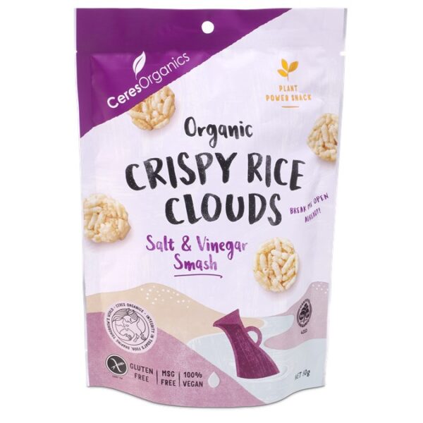 Rice clouds salt & vinegar 50g - ceres organics