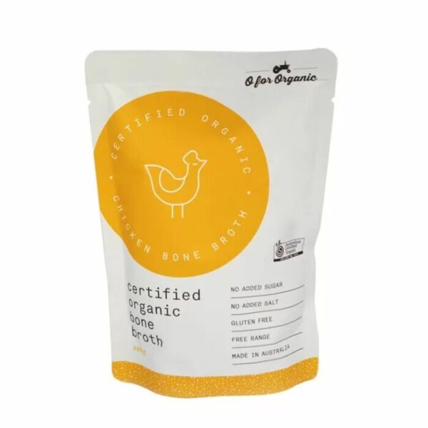 Organic chicken bone broth 400g - O for organic