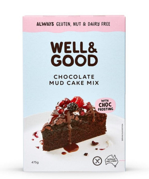 Chocolate mud cake mix 475g - Well & good