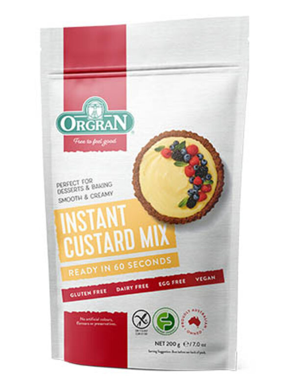 Instant custard powder 200g - Orgran