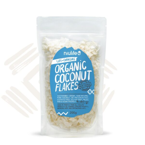 Organic Coconut Flakes 200g - Niulife