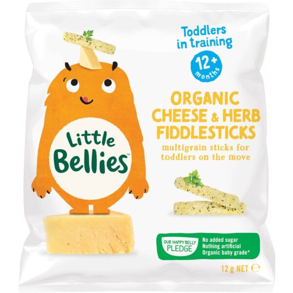 Organic cheese & herb fiddlesticks 12g - little bellies