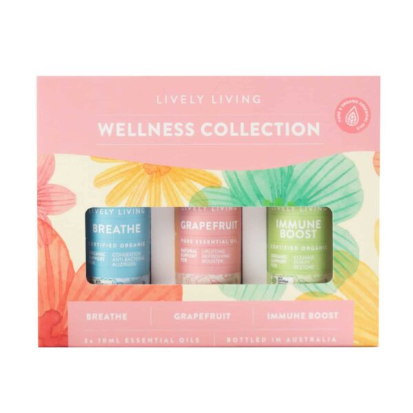 Wellness collection essential oil trio 3x10ml - Lively living