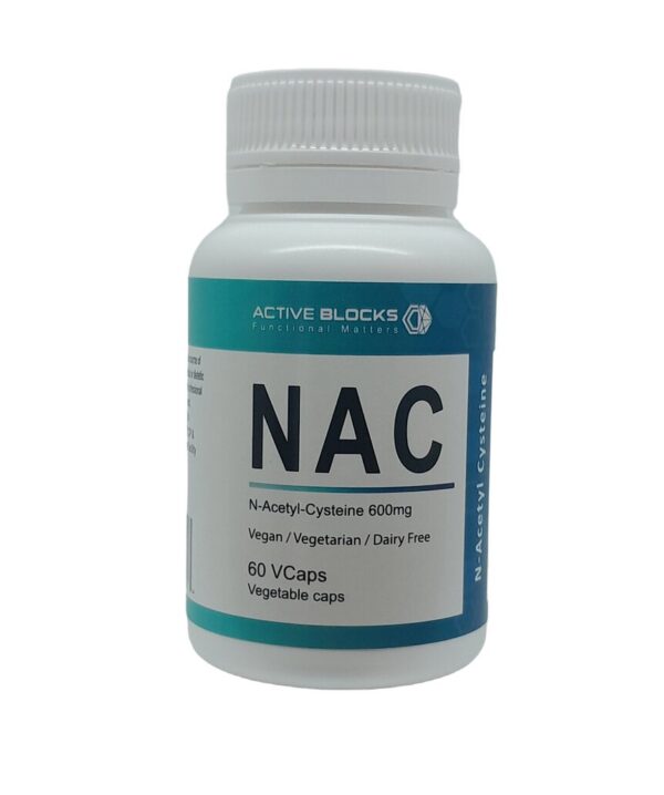 NAC 600mg 60 capsules - Active blocks