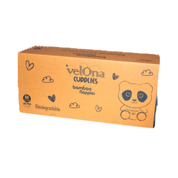 D Bamboo nappies M 38pcs - Velona cuddlies