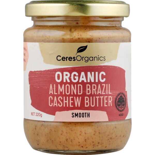 Almond brazil cashew butter 220g - Ceres organics