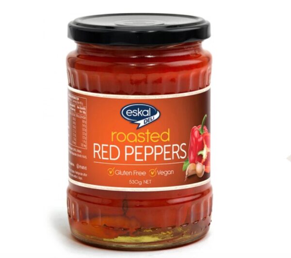 Roasted red peppers 530g - Eskal