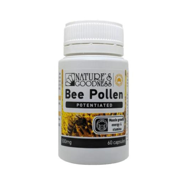 Bee pollen 500mg 60 capsules - Natures goodness