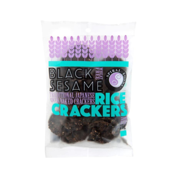 Black sesame rice crackers 75g - Spiral