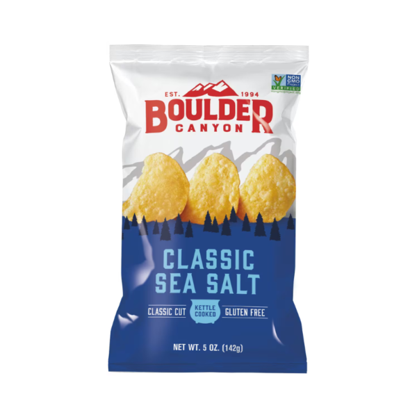 Classic sea salt chips 140g - Boulder Canyon