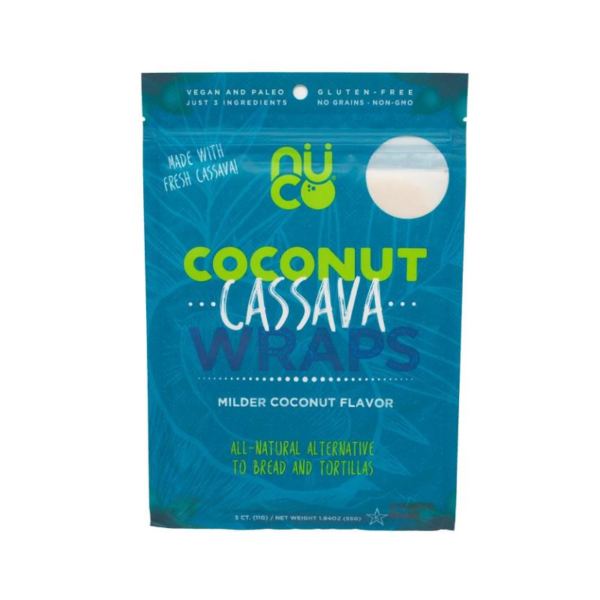 Coconut cassava wraps x 5 - Nuco