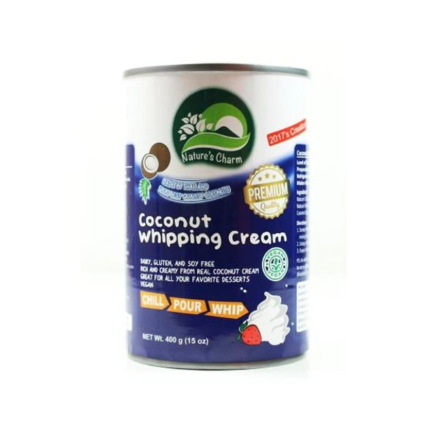 Coconut whipping cream 400ml - Natures charm