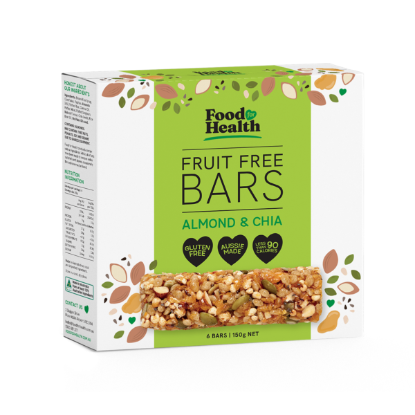 Fruit free bars with almonds & chia - Food For Health