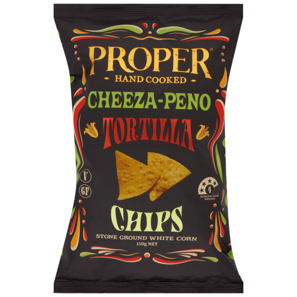 Cheeza-peno tortilla chips 150g - Proper crisps